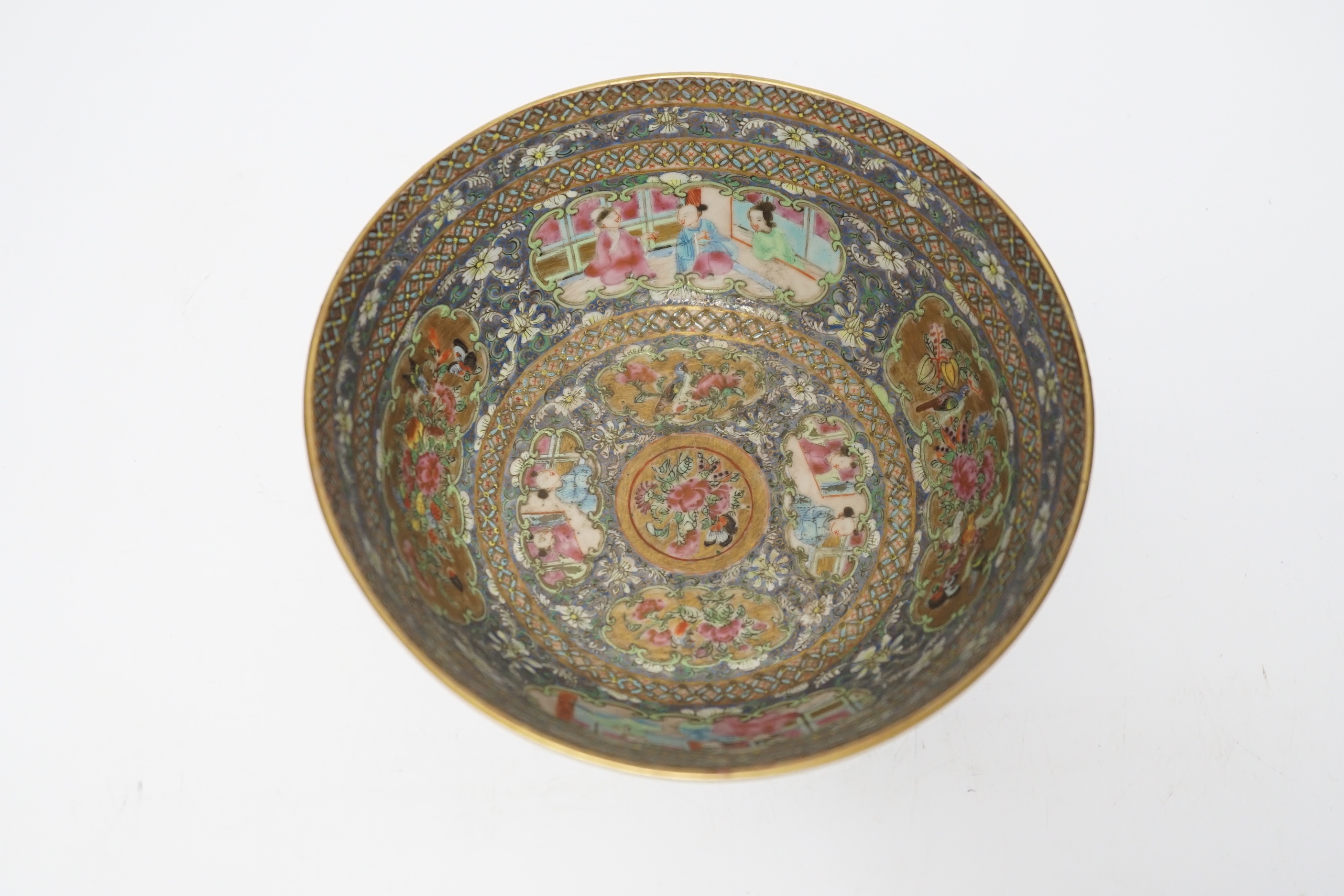 A 19th century Chinese famille rose bowl, made for the Persian (Iran) market, 17cm diameter